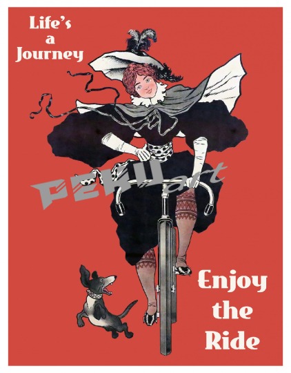 woman-cycling-with-dog