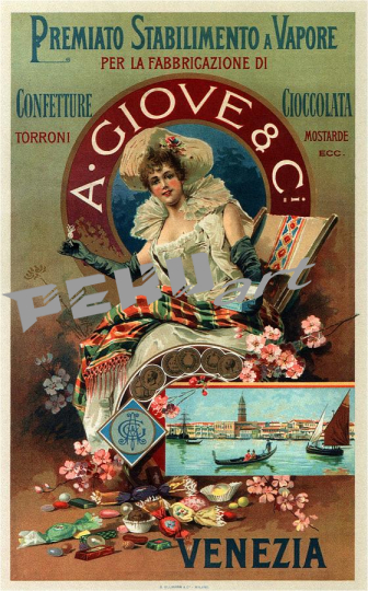 a giove and co venezia italy vintage chocolate advertising p