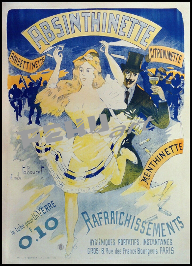 Absinthe vintage french poster 