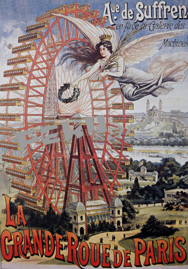 Affiche grande roue Paris