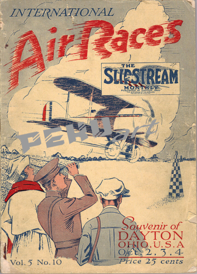 air races Slipstream vintage aviation poster 