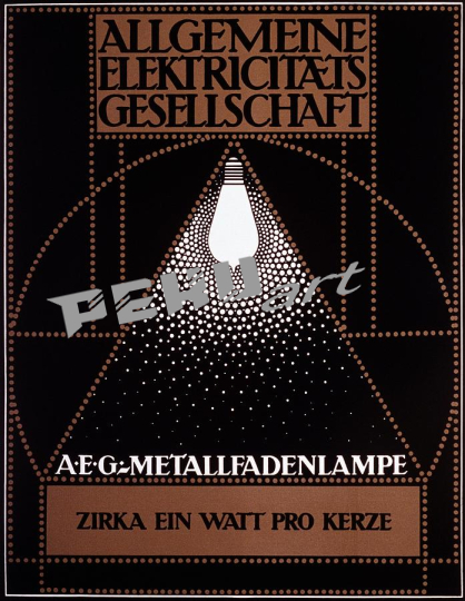 allgemeine elektricitats gesellschaft vintage german adverti