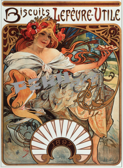 AlphonseMucha-AdvertisingposterbyAlphonseMucha(1860-1939)fortheBiscuitsLefevre-Utile-(MeisterDrucke-659977)