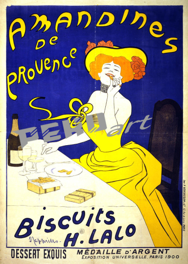 amandines de provence biscuits vintage advertising  st