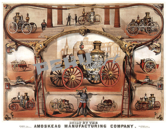 amoskeag manufacturing company car vintage advertising 