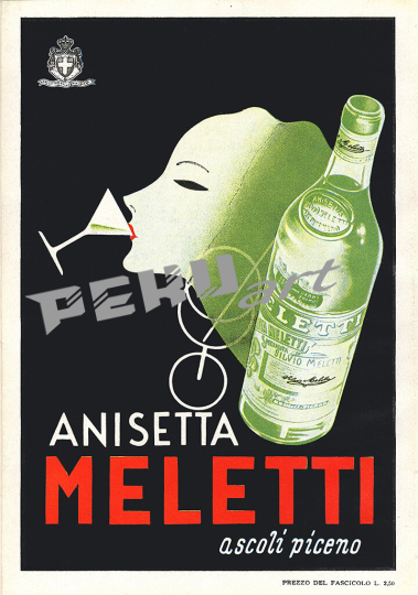 Anisetta Meletti vintage french poster 