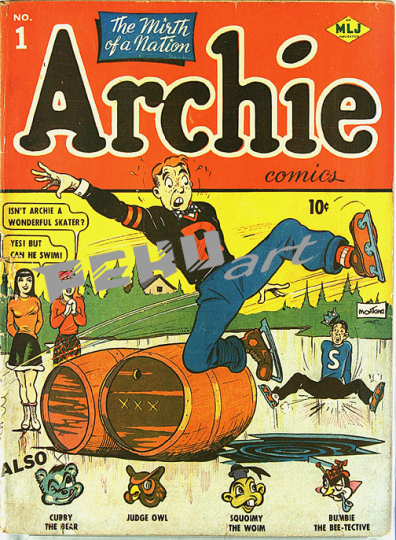 archie vintage comic book cover poster wall art museum outle 
