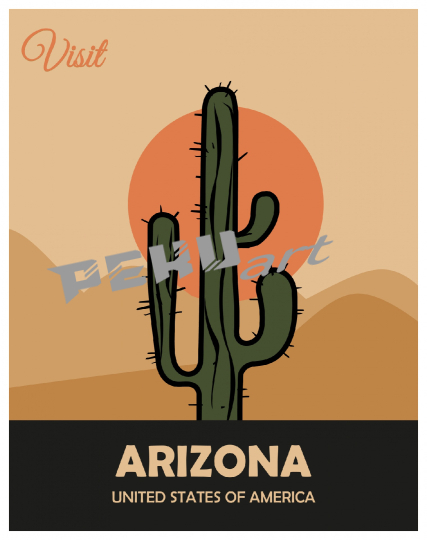 arizona-sunset-travel-poster