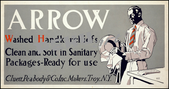 Arrow washed handkerchiefs vintage advertising 