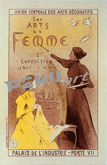 arts femme exposition Women s Art Exposition vintage french