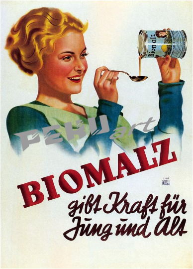 biomalz syrup vintage advetising  studio grafiikka