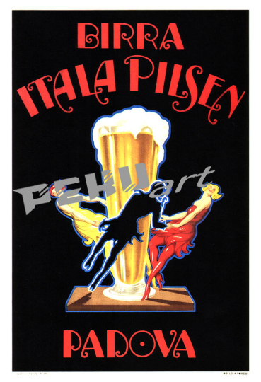birra itala pilsen vintage beer advertising  studio gr