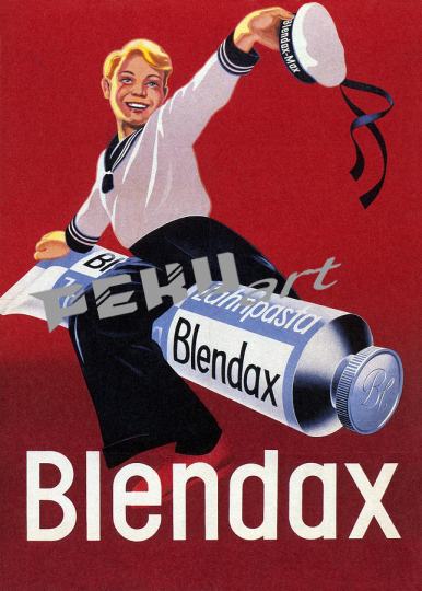 blendaz zahnpasta toothpaste vintage advertising  stud