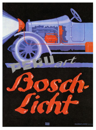 bosch licht bosch headlamps auto advertising  vintage 