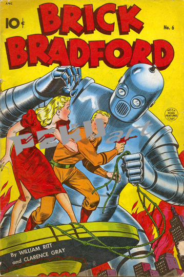 brick bradford superhero comic 