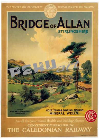 bridge of allan stirlingshire the caledonian railway retro t