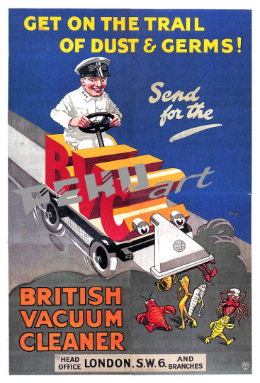 british vacuum cleaner london bvc vintage advertising 