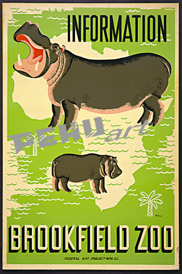 brookfield zoo hippos wpagiclee