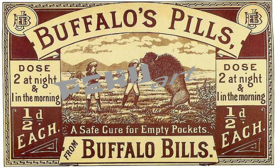 buffalos pills buffalo bills wild west show medicine pills v
