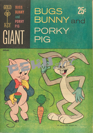 bugs bunny porky pig comic book cover wall art