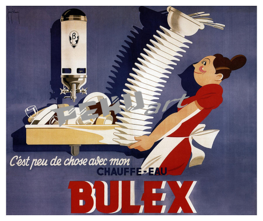 bulex belgium vintage water heater advertising  studio