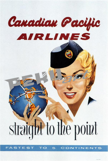 canadian pacific airlines straight to the point retro travel