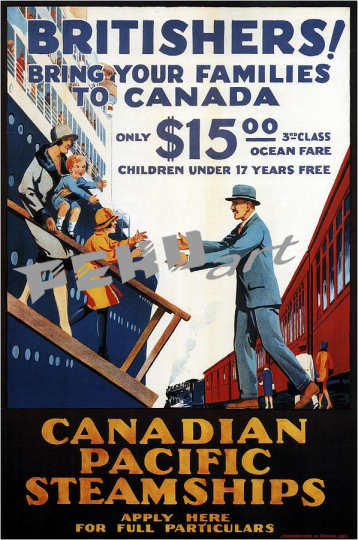 canadian pacific steamships britishers retro  v