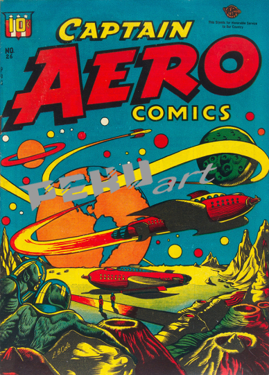 captain aero comicssuperhero 