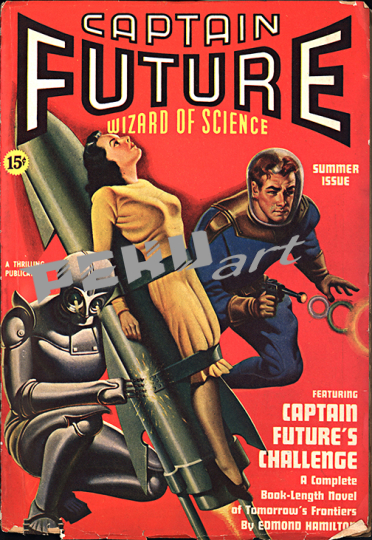 Captain Future Magazine Cover 