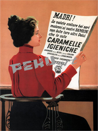 caramelle igieniche vicenza italy vintage advertising 
