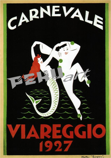 carnevale viareggio italy vintage advertising  studio 