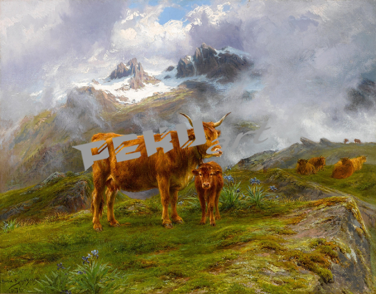 cattle-vintage-art-painting