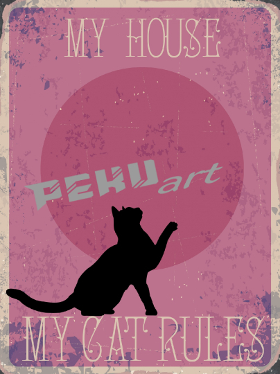 cat-vintage-poster