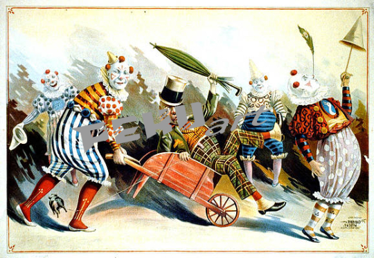 circus clowns vintage circus advertising  studio grafi 