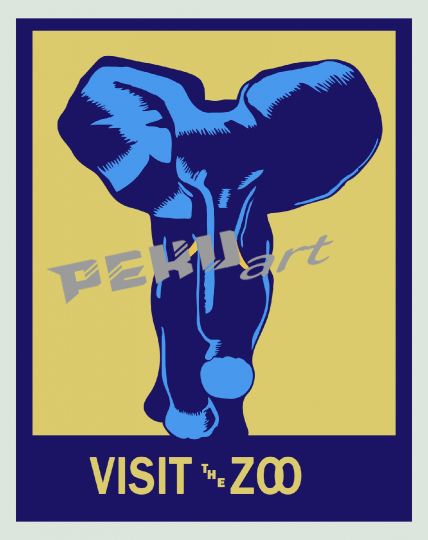 elephant-zoo-poster
