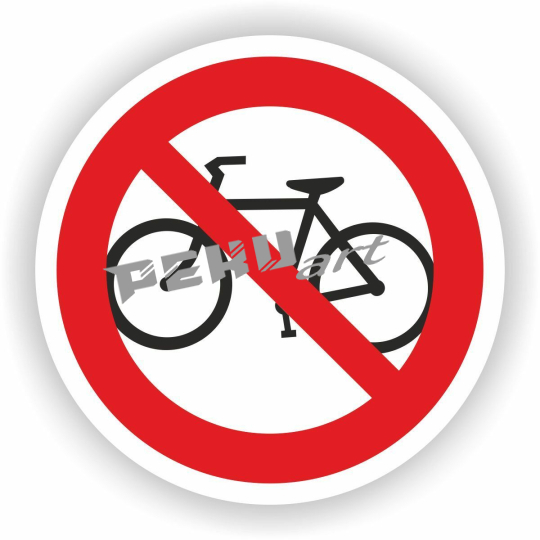 Fahrrad fahren verboten