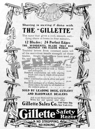 gillette-safety-razor-advert-in-the-literary-digest-may-19-1