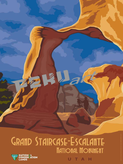 grand-staircase-escalante-national-monument-in-utah-poster-1