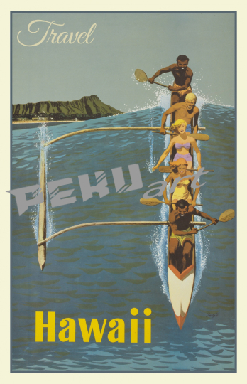 hawaii-vintage-travel-poster
