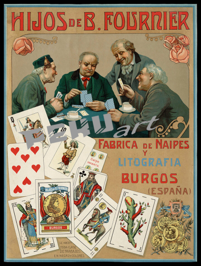hijos fournier burgos card players