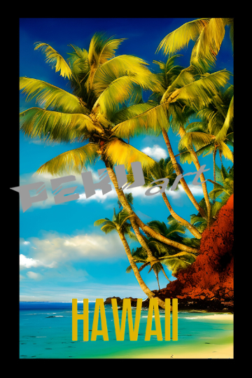 island-travel-poster