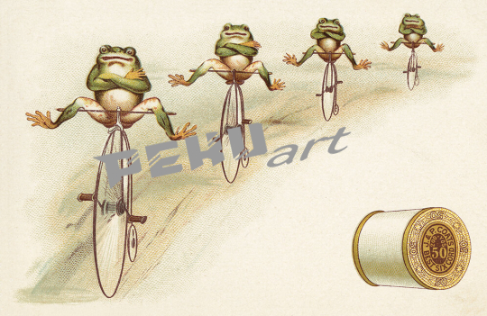 J P Coates Thread Frogs bicycles