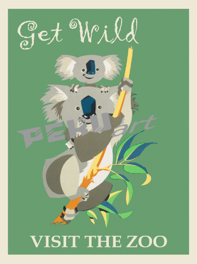 koala-bear-visit-zoo-poster