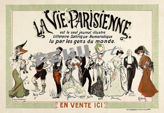 La Vie Parisienne est le seul journal illustré littéraire, sat