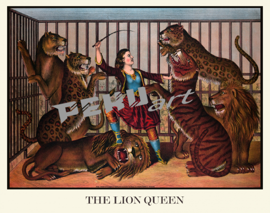 lion-tamer-vintage-poster