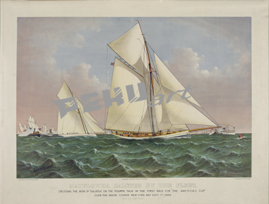 Mayflower Salute americas cup 1886 sailboat