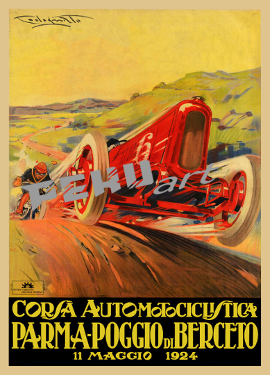 Parma Poggio 1924 automobile racing 