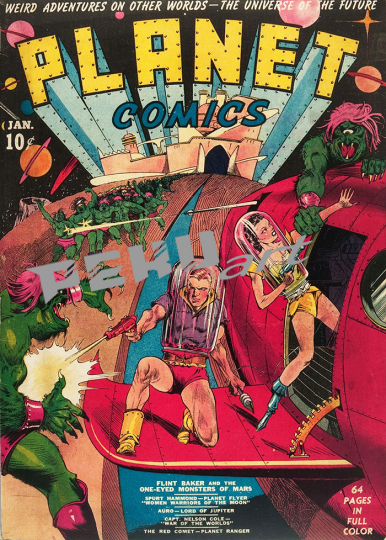 Planet Comics comic superhero 