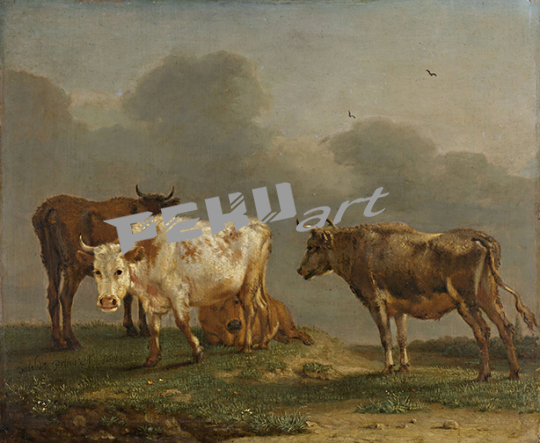 potter Cows in a meadow fine art prints
