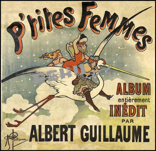 P'tites femmes... Album entièrement inédit par Albert Guillaum